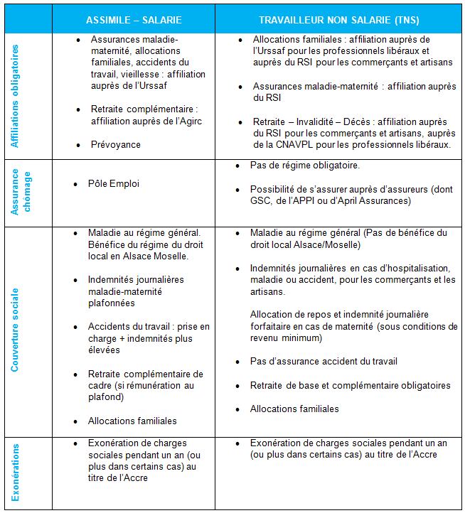 Quelle est la différence entre le travailleur salarié et le travailleur non salarié (TNS)